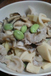高野豆腐と豚肉の炒めモノ