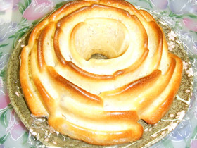 苺風味のバナナケーキ