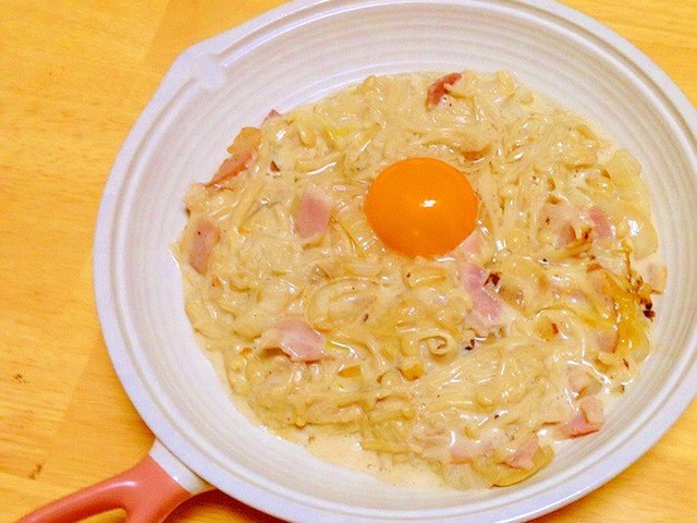 簡単 えのきカルボナーラ ダイエット レシピ 作り方 By ぱれたん星人 クックパッド