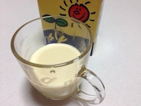 豆乳の注ぎ方の画像