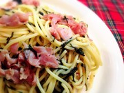 和風バジリコ風パスタの写真