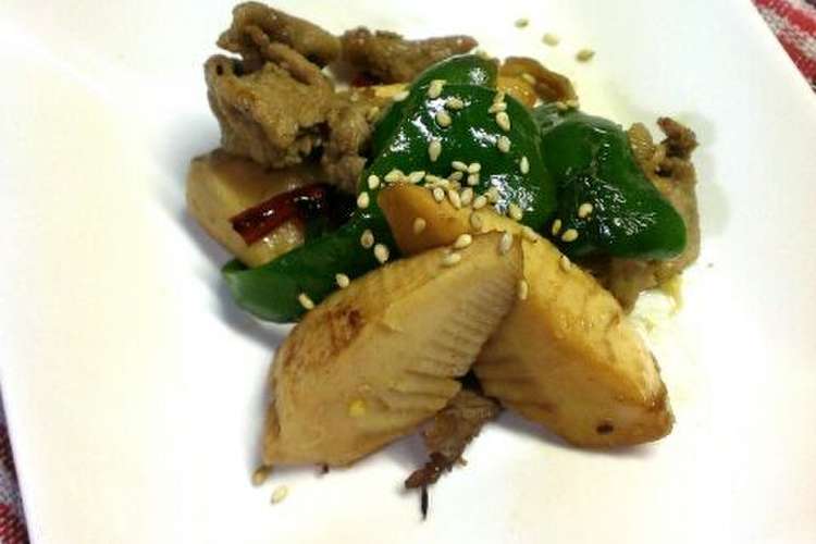 お弁当に 豚肉筍ピーマンで甘辛炒め レシピ 作り方 By Zebram クックパッド 簡単おいしいみんなのレシピが357万品