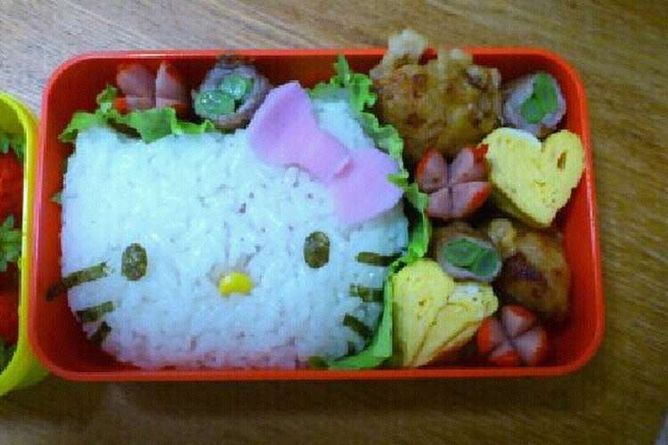 キャラ弁 簡単 キティちゃんおにぎり レシピ 作り方 By まなげ クックパッド 簡単おいしいみんなのレシピが379万品