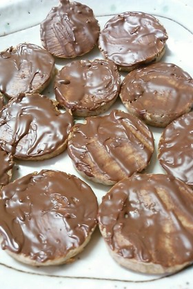 ライ麦ビスケット♡チョコソース