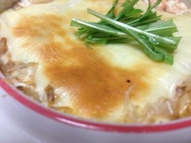 豆腐 トマト アボカド ヘルシーグラタンの写真