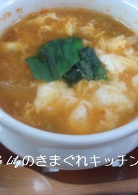 長芋と冬瓜のキムチスープ