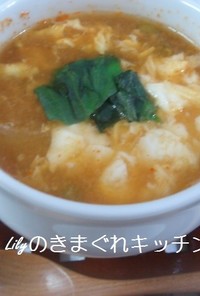 長芋と冬瓜のキムチスープ