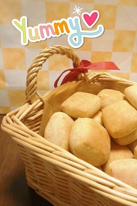 HB使用ヘルシー☆ひとくち全粒粉パン