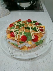 寿司ケーキの写真