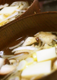 ♡プチッと鍋de簡単♪卵豆腐のスープ♡ 