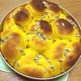 ♡かぼちゃの米粉食パン♡の画像