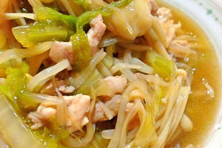 ご飯が進む 白菜ともやしのうま煮 レシピ 作り方 By アロハ55 クックパッド 簡単おいしいみんなのレシピが352万品