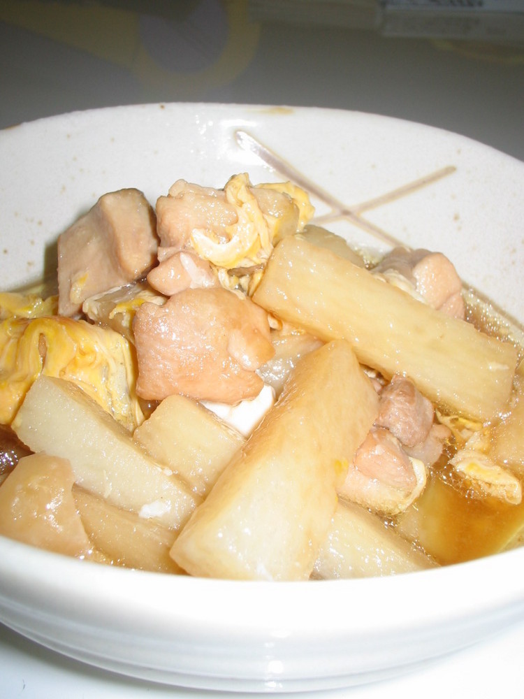 長芋と鶏肉の甘辛煮の画像