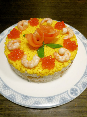誕生日や記念日にママの寿司ケーキ