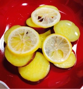 簡単★煮るだけ！さつまいものレモン煮の画像