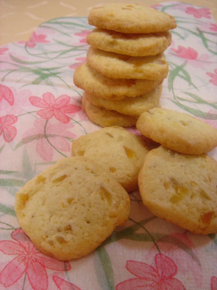 クランベリーオレンジのショートブレッドクッキーのレシピ