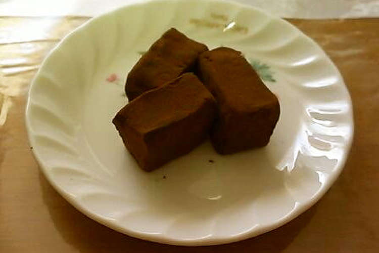 牛乳で 生チョコ ソフトでカロリーオフ レシピ 作り方 By 花とまと クックパッド 簡単おいしいみんなのレシピが357万品