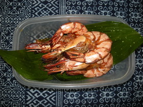 海老の鬼殻焼き