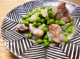 シェフ直伝★豚肉とグリンピースの煮込み★