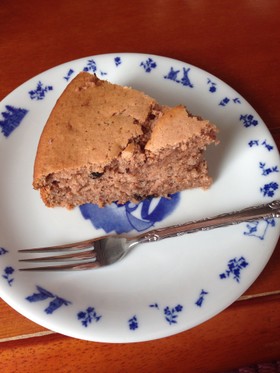 超簡単ふわふわチョコバナナケーキ♡