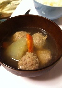 簡単❤︎ぽかぽか鶏団子スープ
