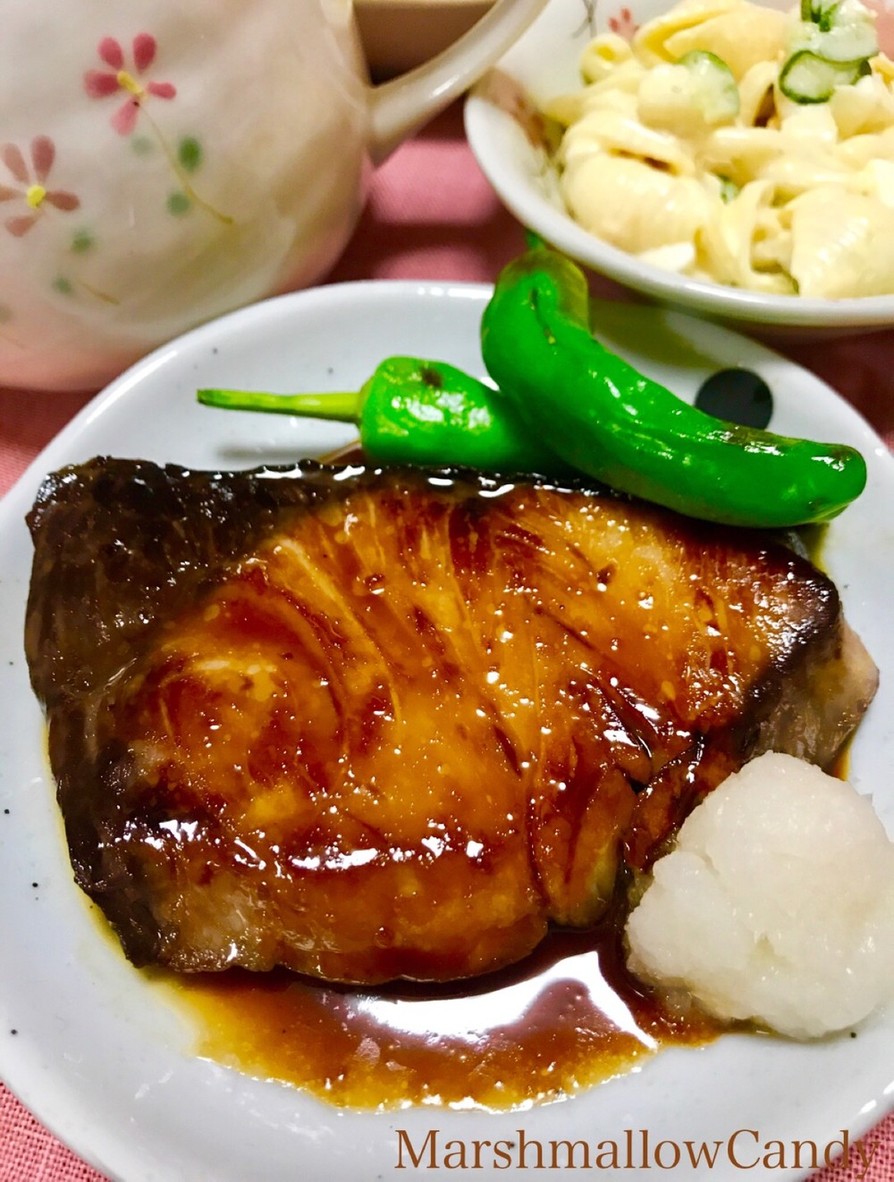 簡単！柚子胡椒のブリの照り焼き♡の画像