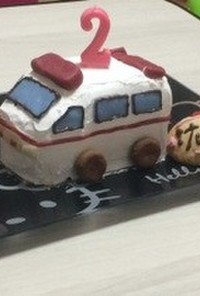 立体 救急車ケーキ