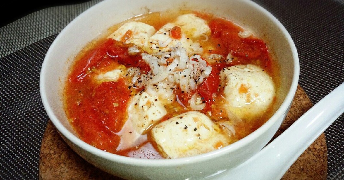 レンジで簡単 トマトと豆腐の中華スープ レシピ 作り方 By まぷ1010 クックパッド 簡単おいしいみんなのレシピが357万品