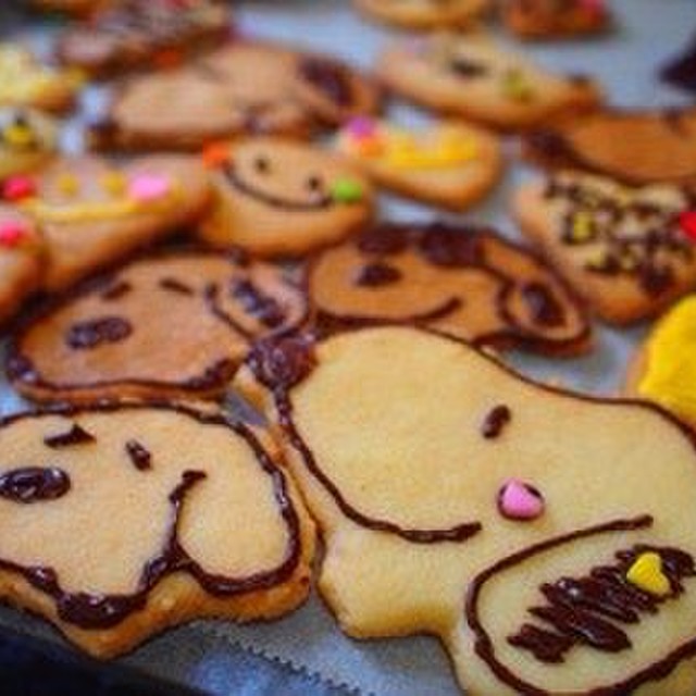 かわいい簡単っ スヌーピークッキー レシピ 作り方 By ゎたちゃん クックパッド 簡単おいしいみんなのレシピが355万品