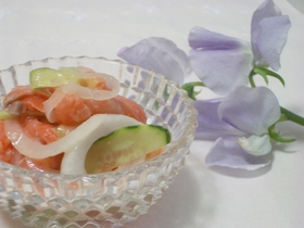 ★新たまねぎでサーモンマリネ★