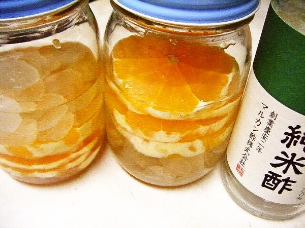 米酢でサワードリンクー清見オレンジの画像