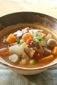 ミネストローネ風❄食べる味噌スープ♪