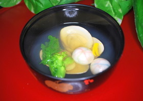 ひな祭りやお食い初めに♪ 蛤のお吸い物