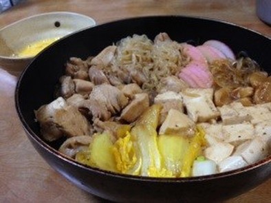 【男のジャンク飯】鶏すき鍋の写真