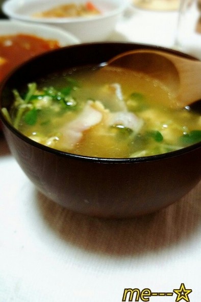 ◆簡単◆豆苗の中華スープ♪の写真