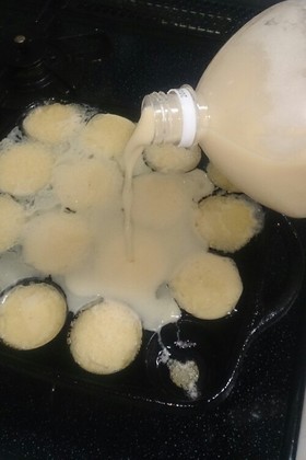 2㍑のペットボトルでたこ焼きの生地