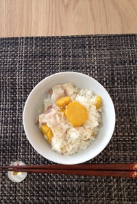 菊芋と豚バラの炊き込みご飯