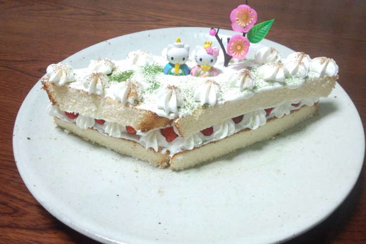 おひな祭りケーキ レシピ 作り方 By Miho クックパッド
