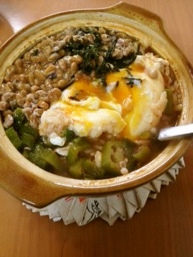 ◎プチッと！簡単！韓流納豆雑炊の写真