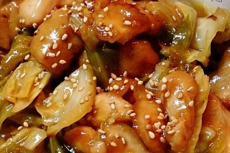 鶏むね肉と春キャベツの甘辛味噌炒め レシピ 作り方 By 碧惺晄ママ クックパッド 簡単おいしいみんなのレシピが357万品