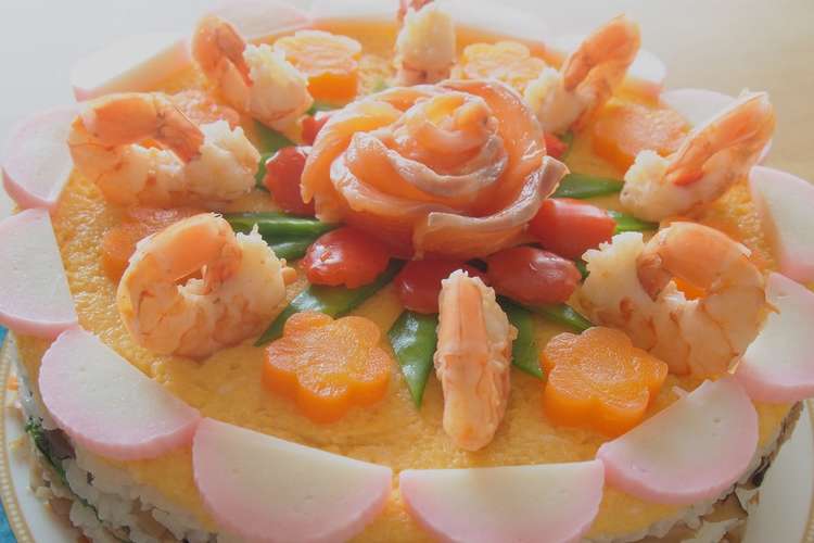 可愛く飾って ケーキ型で作るちらし寿司 レシピ 作り方 By ひとひらの葉っぱ クックパッド 簡単おいしいみんなのレシピが351万品