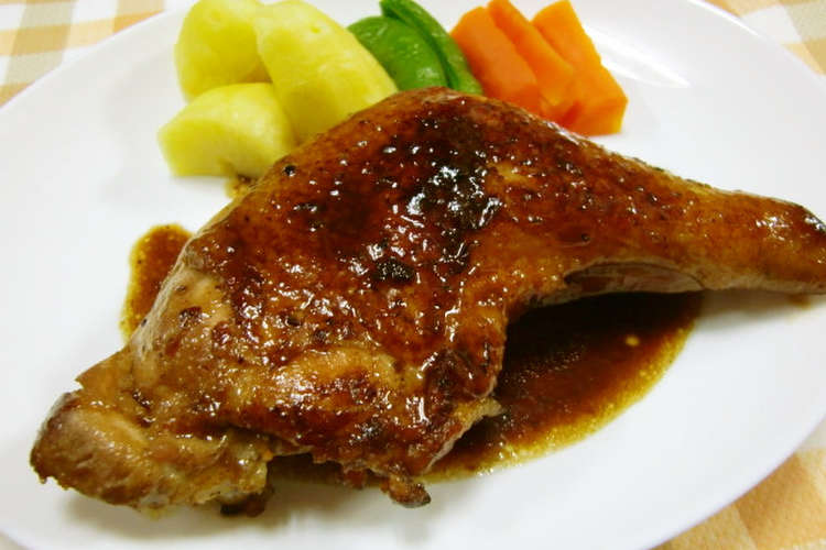 鶏骨付きもも肉の甘辛い 照焼チキン レシピ 作り方 By たかしママ クックパッド