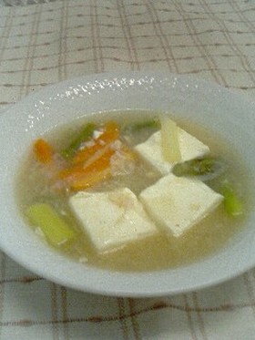 豆腐とアスパラのトロミ煮