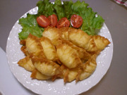 パリパリポテトinチーズ☆おつまみ餃子の写真