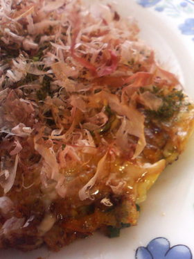 牡蠣のお好み焼き