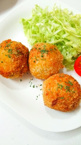 簡単!チーズ入り!かぼちゃコロッケ♥