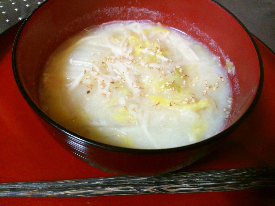 白菜と春雨の豆乳スープの画像