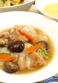 簡単中華♪鶏肉と白菜と干し椎茸の旨煮