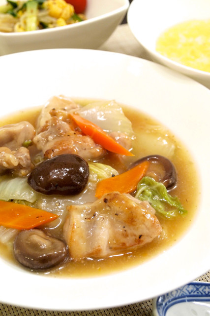 簡単中華♪鶏肉と白菜と干し椎茸の旨煮の画像