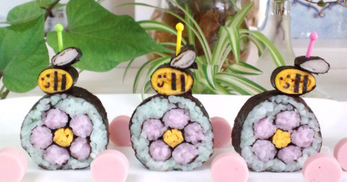 お花見に かわいい飾り巻き寿司ポップス レシピ 作り方 By ｂiｂiすみれ クックパッド 簡単おいしいみんなのレシピが375万品